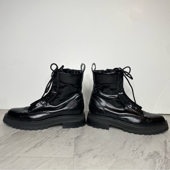 Dolce Vita Ranier Black Lace Up Combat Boot 9 - Picture 7 of 15